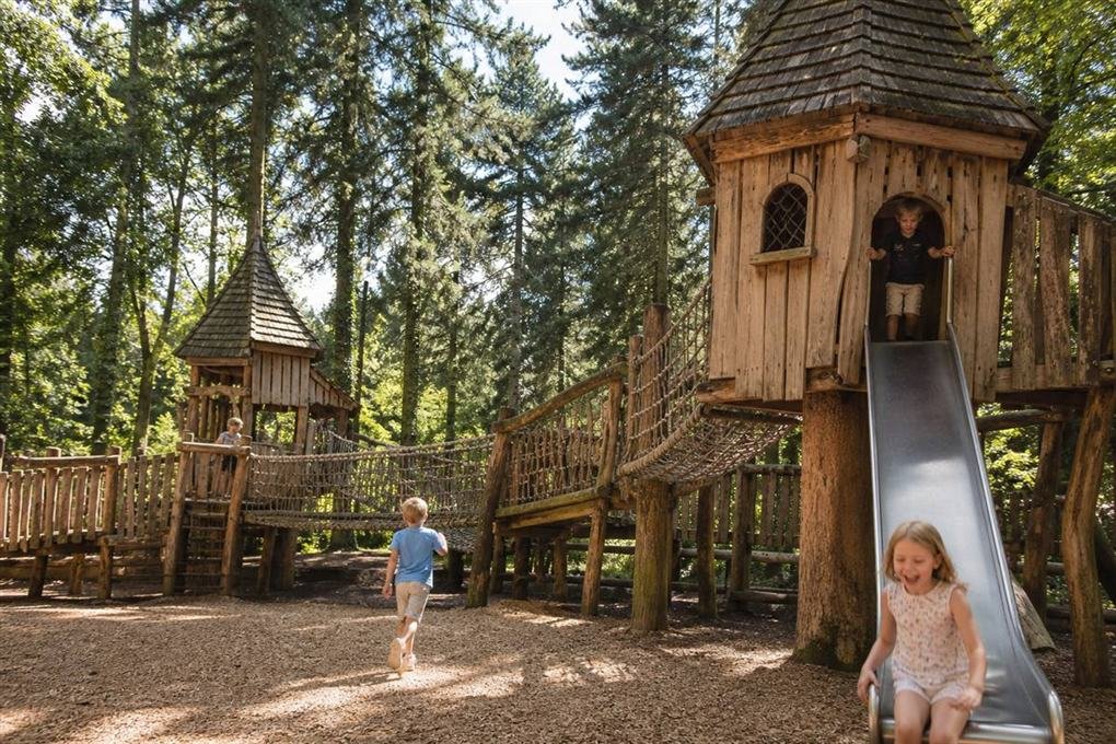Children on the Adventure Playground at Cotswold Wildlife Park